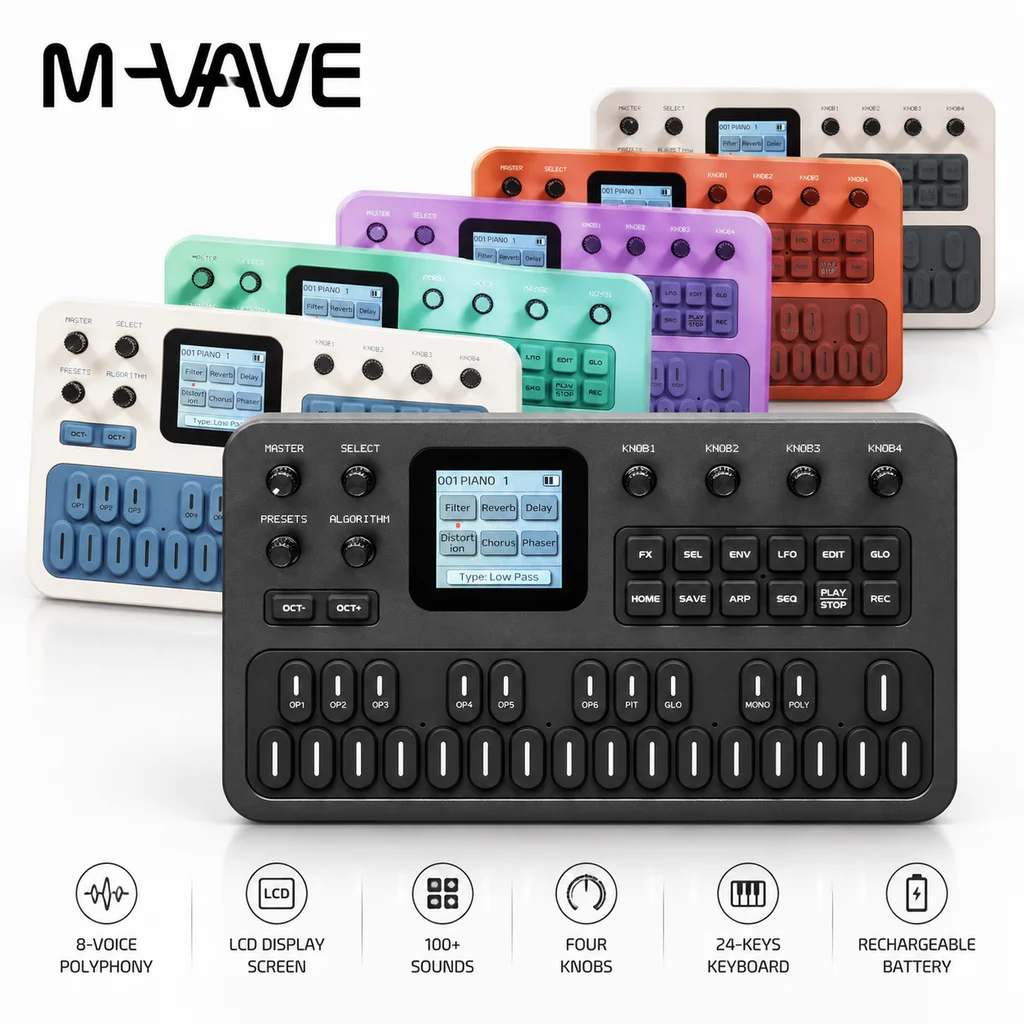 Speakers - M Vave Fm1 Portable Synthesizer Midi