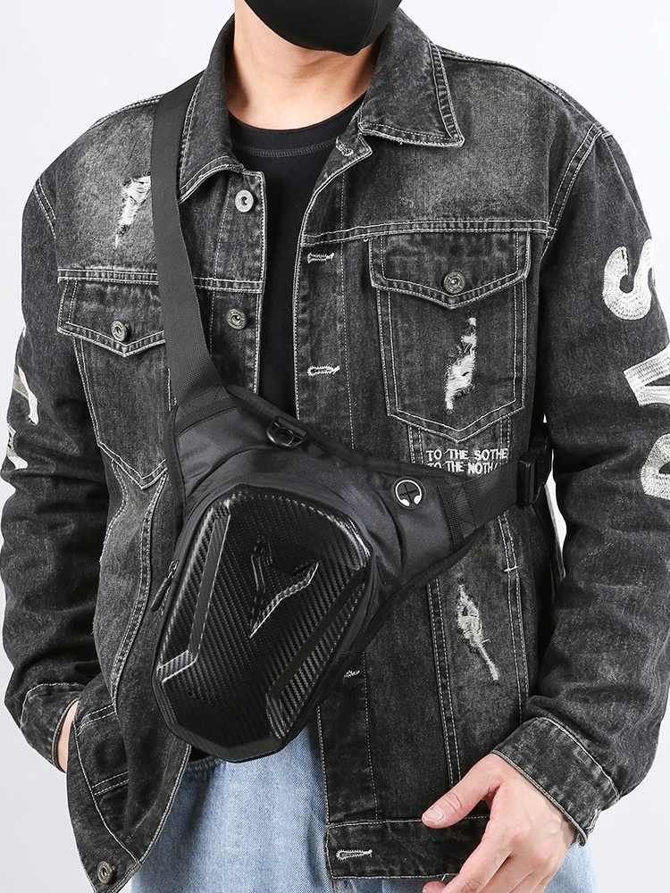 

Men's Motorcycle Leg Bag Waterproof Riding Tactical Waist Bag Multifunctional Strap-On Leg Pouch for Bikers