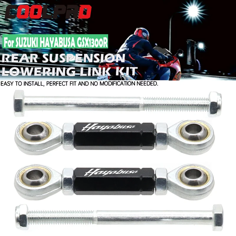 

Motorcycle Rear Lowering Links For SUZUKI HAYABUSA GSX1300R 1999-2020 Accessories Lower Drop Kit Suspension Shock Absorber Parts