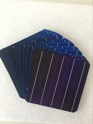 100Pcs 5W 0.5V 20.6% Effciency Grade A 156 * 156MM Photovoltaic Mono Monocrystalline Silicon Solar Cell 6x6 For Solar Panel