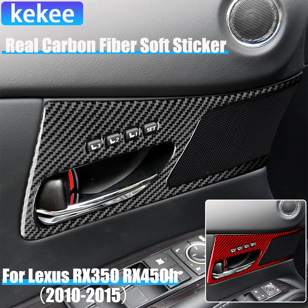 

Real Carbon Fiber Car Accessories Front Door Handle Cover Soft Sticker For Lexus RX350 RX450h 2010 2011 2012 2013 2014 2015