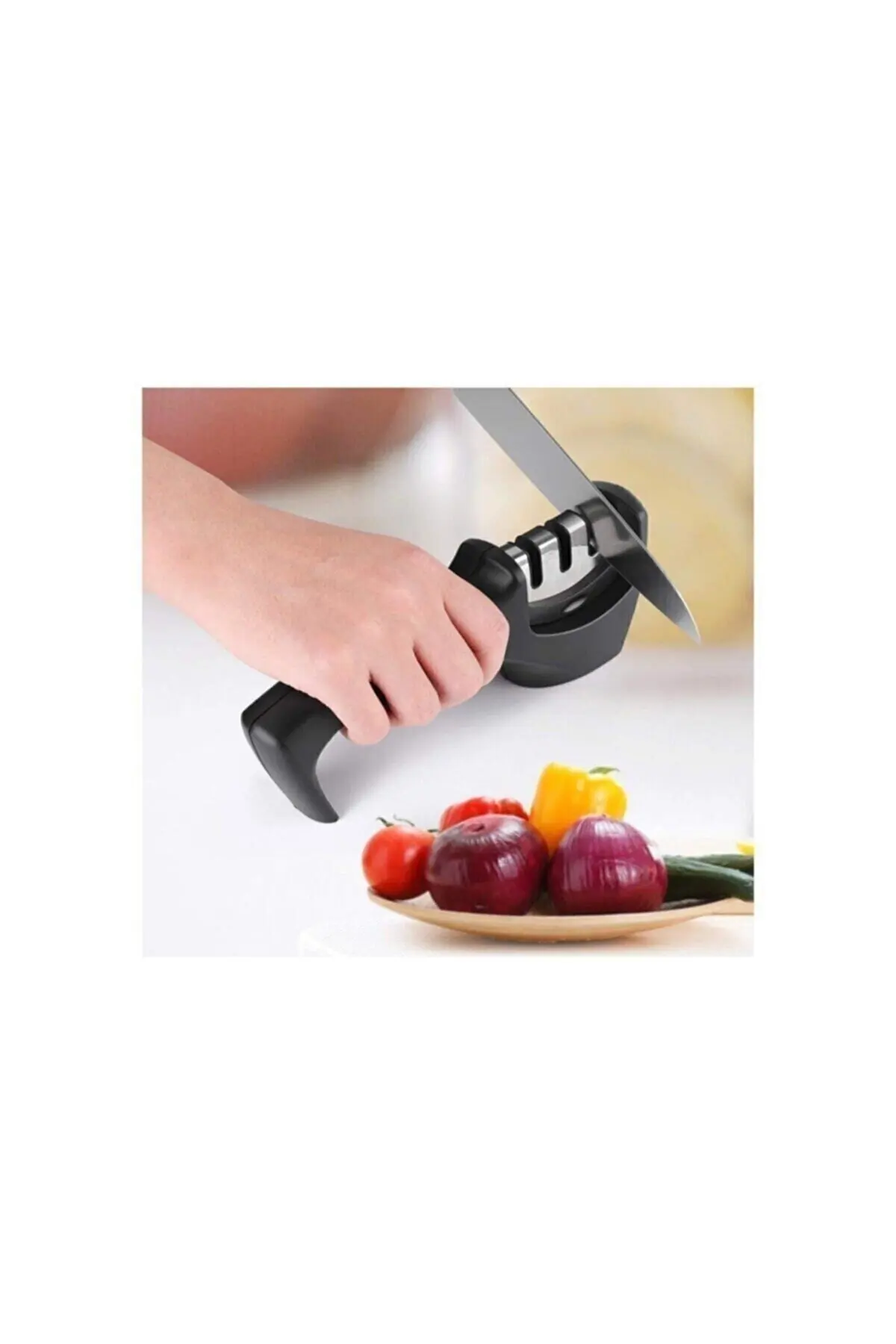 Professional Knife Sharpener 3 Angle Diamond Ceramic Tungsten Steel Hand Knives Sharpening Your Stainless Knives Are Now Sharper