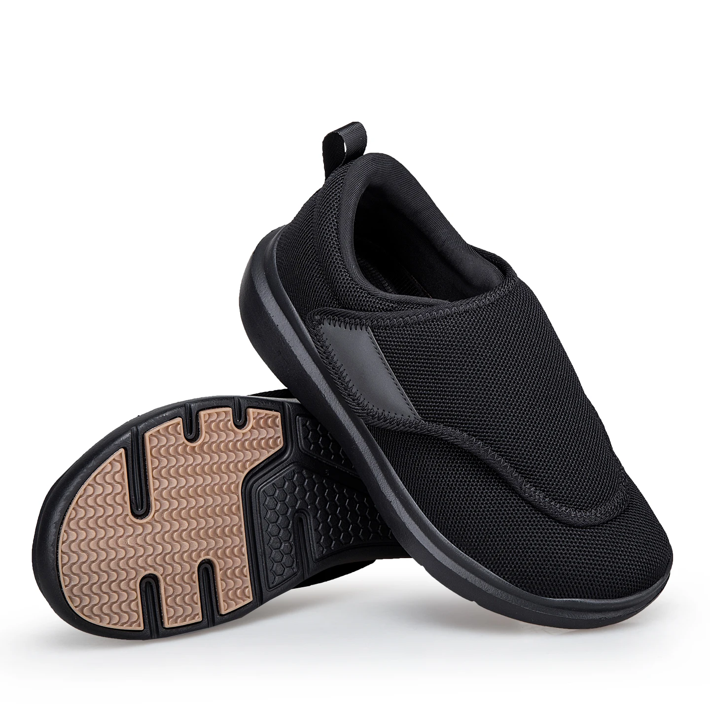 Extra Wide Men's Diabetic Shoes for Elder Wide Toe Box Orthopedics Feet Swollen Adjustable Walking Shoe Elderly Foot Pain Relief