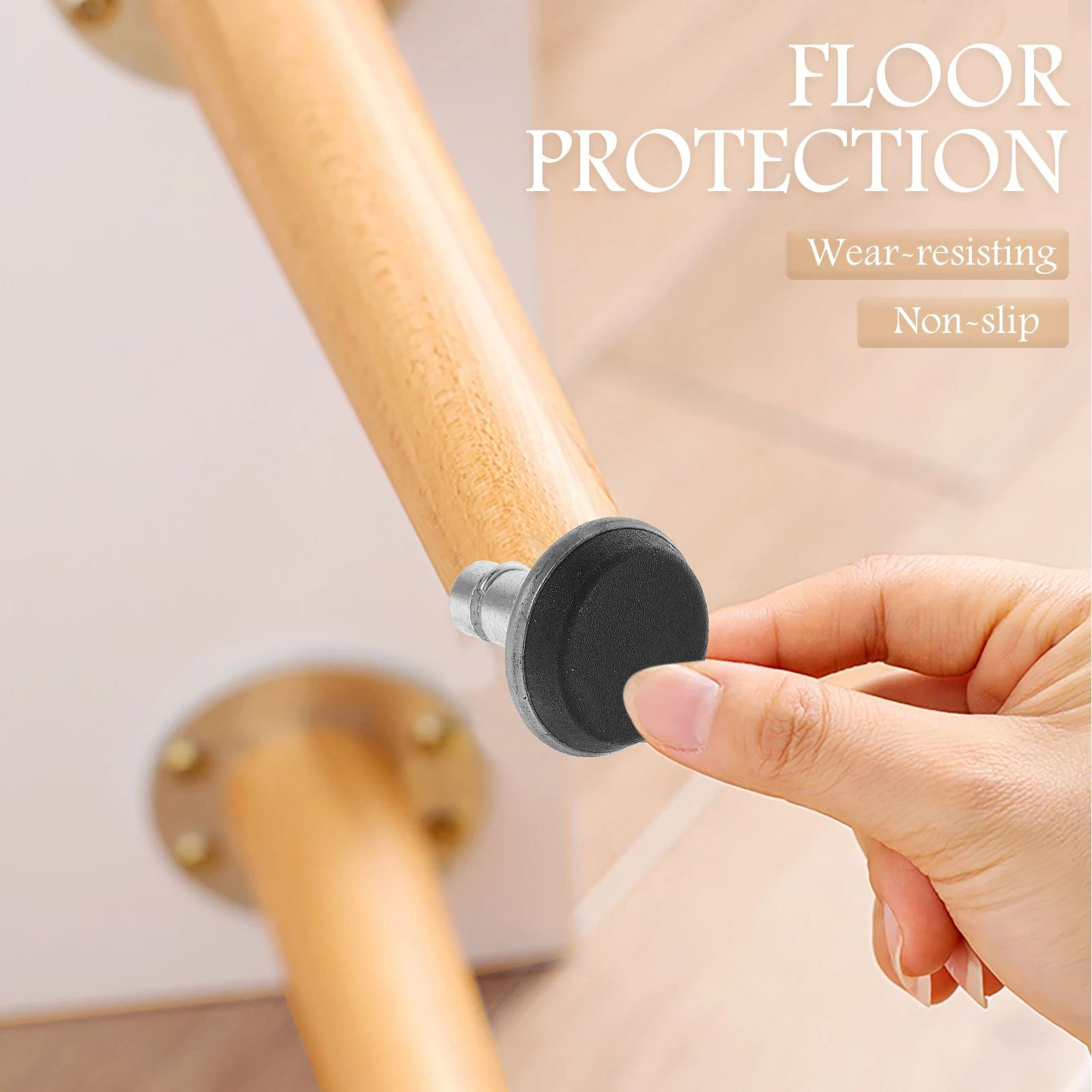 

5pcs Furniture Glide Leveling Foot Adjustable Screw Foot Levelers Premium Iron Nylon Durable Leveling Feet For Chairs Tables