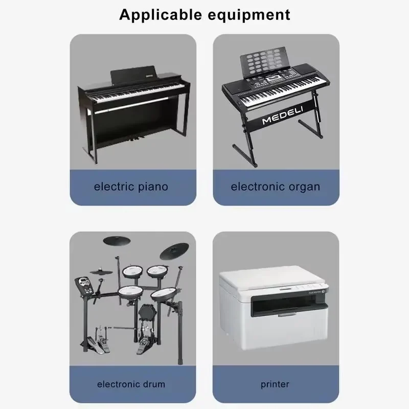 Suitable for type-c to square usb adapter electric piano electronic printer adapter TYPE-C female head to MIDI head drum image 4
