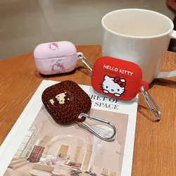 Cartoon Hellos Kittys Shockproof Protective Glossy HD Hard PC Earphone Cover Case For AirPods 1 2 3 4 Pro Pro2 with Metal Hook