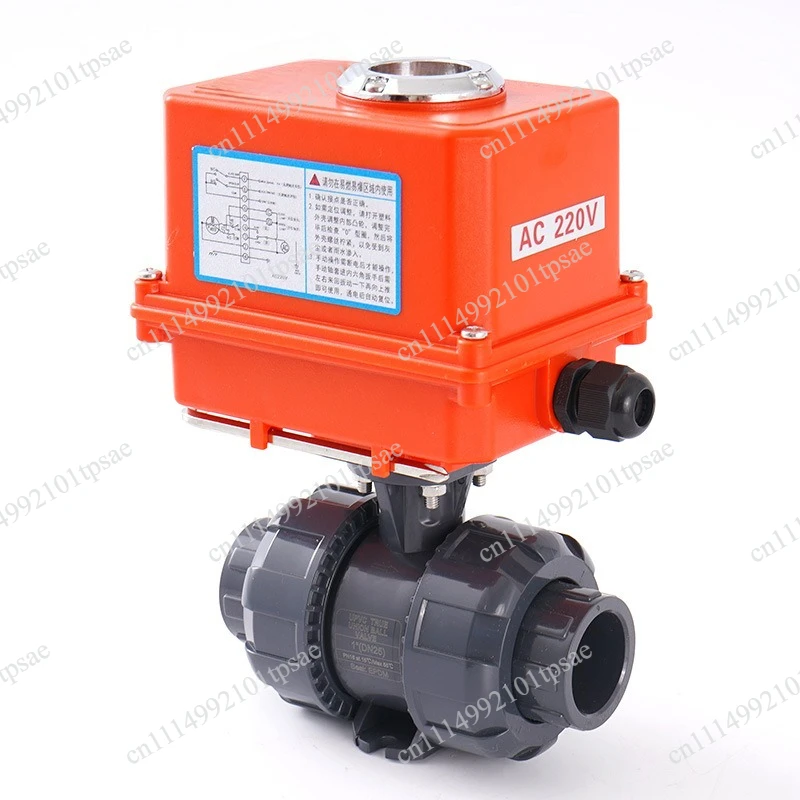 Ball Valve Q911F-16S Corrosion-resistant Acid and Alkali Plastic Water Treatment IP68 Diving Power-off Reset Ball Valve