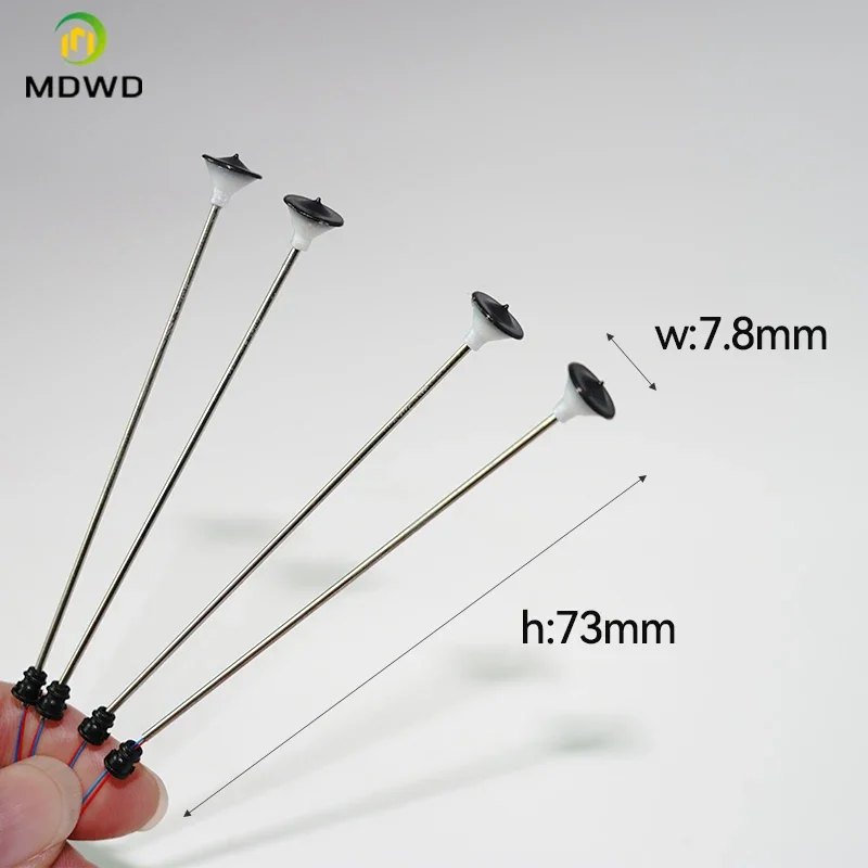 2PCS 7.3cm Metal Miniature Light Railway Train Lamp 3V LED Street Lamppost Architecture Building Layout for Park Decoration