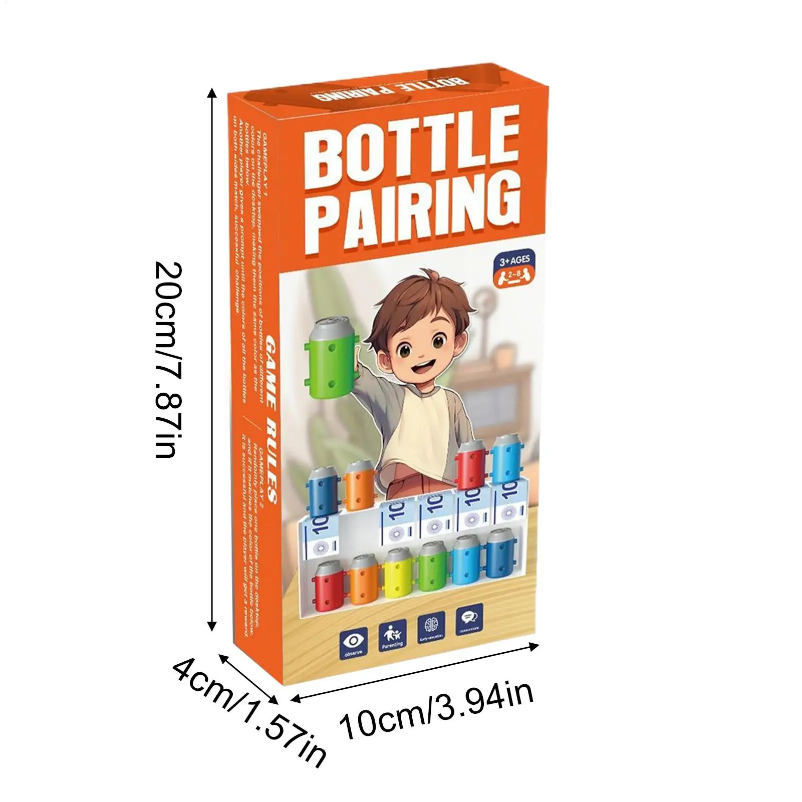 메모리 매칭 게임 메모리 컬러 보드 게임 인지 인식 매치 게임 어린이를위한 가족 홈 여행 유치원 놀이방