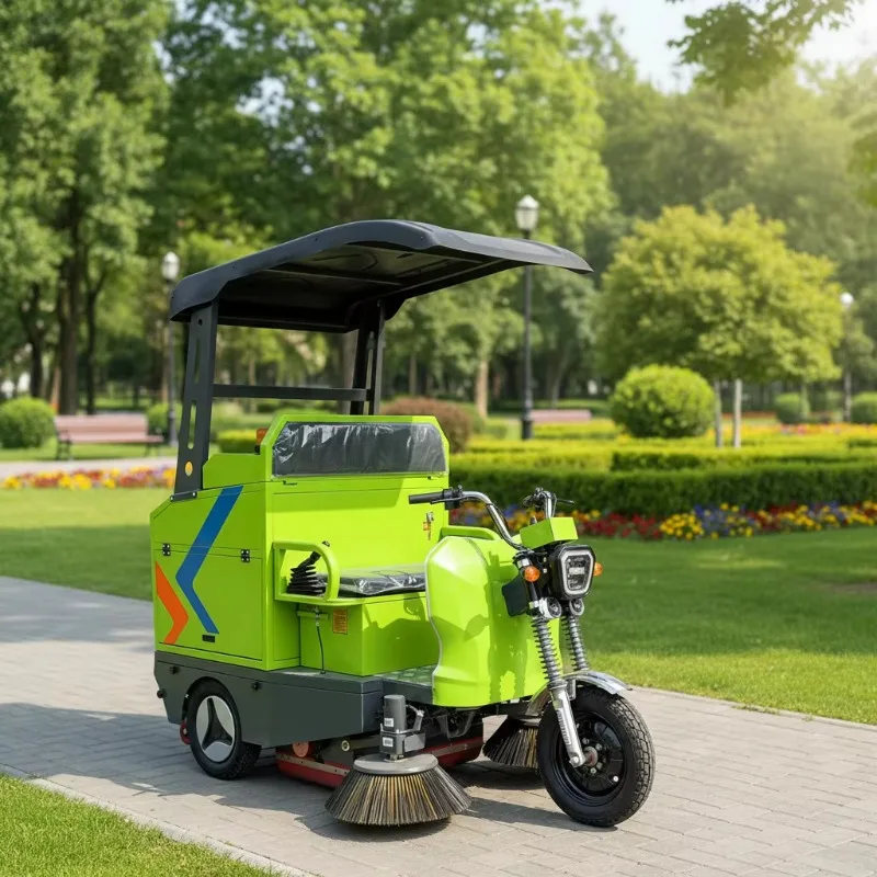 YG Customized YX-14C Multi-functional Ride On Three-wheeled Sweeper Electric Scrubber Cleaning Machine For Road Street