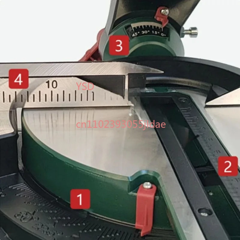 220V Push-pull Miter Saw, 8 Inch 45° Angle Cutting Machine 2300W for Aluminum Woodworking