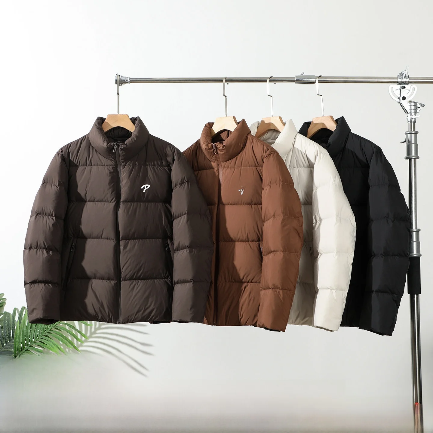 

Мужская тьмяная пуховая куртка с высоким пышным белым пером Du более 200 г, воротник-стойка, удобная теплая осенне-зимняя модная по...