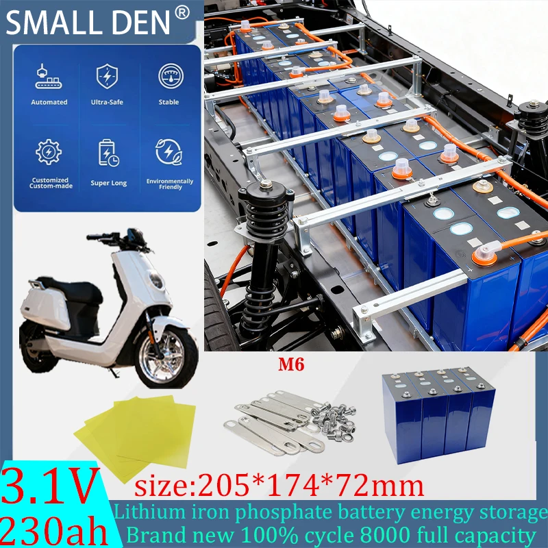 

3.1V 230Ah Sodium-Ion Battery 2.9V 20c Resistant low,high Temperature DIY 12v 24V Motorcycle Electric Car Travel Golf Cart