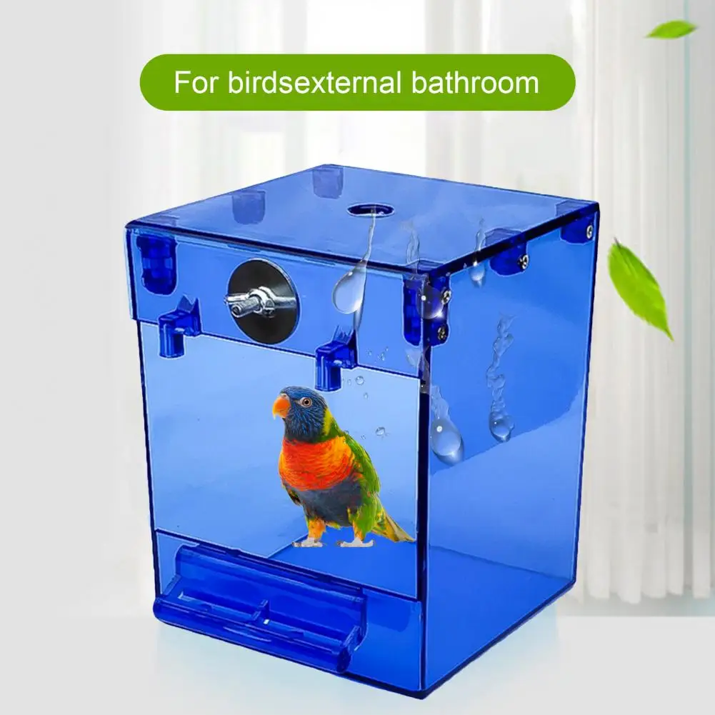 Eco-friendly Bird Bath Cage Multifunctional Multi-use PS Material Hamster Bathtub Small Animal Toilet