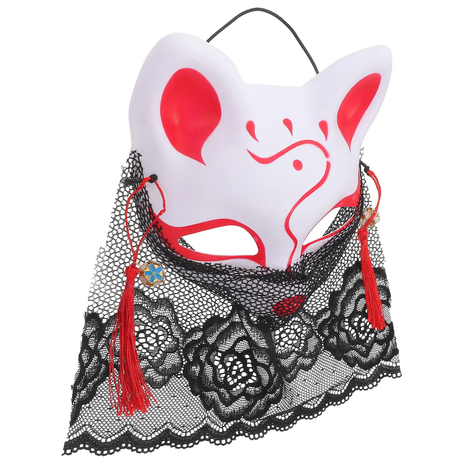 반 얼굴 여우 마스크 코스프레 커버 베일 마스크 가장 무도회 할로윈 의상 액세서리 만화 미스