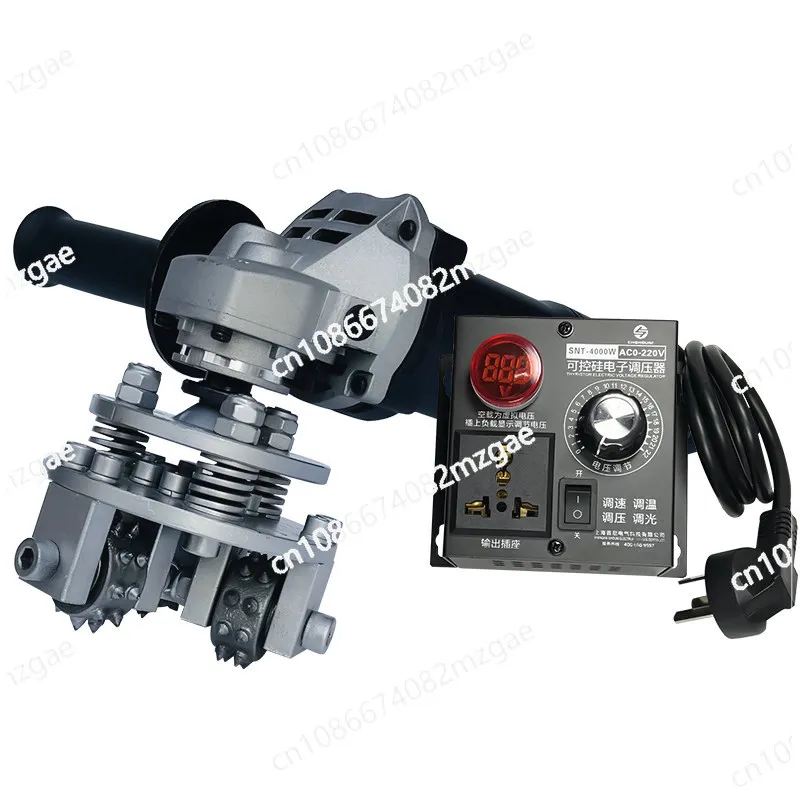 Speed regulation electric hair chiseling machine hand mill hair pulling head concrete cement stone hemp grinding floor anti-skid