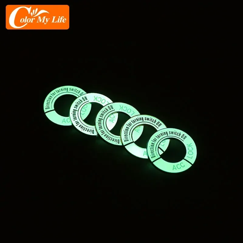 Ignition Key Ring Stickers for Peugeot 208 301 307 308 2008 3008 5008 Car Cover Trim Luminous Accessories Car-styling