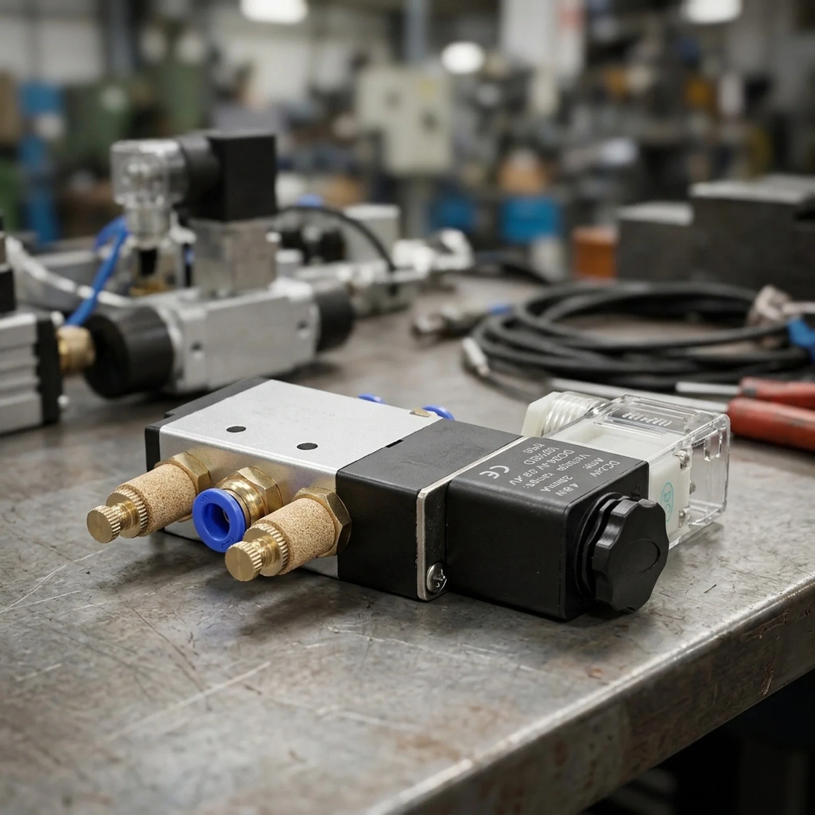 Part Solenoid Valve 0.15 0.8Mpa 2 Position 5 Port DC 24V 29mA 4V210-08 BSPT Thread Business Male Connectors Pneumatic