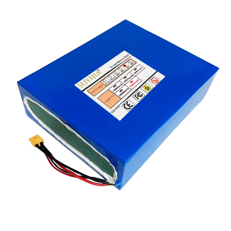 Lithium-Ion battery 52V 50Ah 21700 14S10P, 1500W, for power tools, Outdoor spare batteries with BMS 40A + 58.8V  charger
