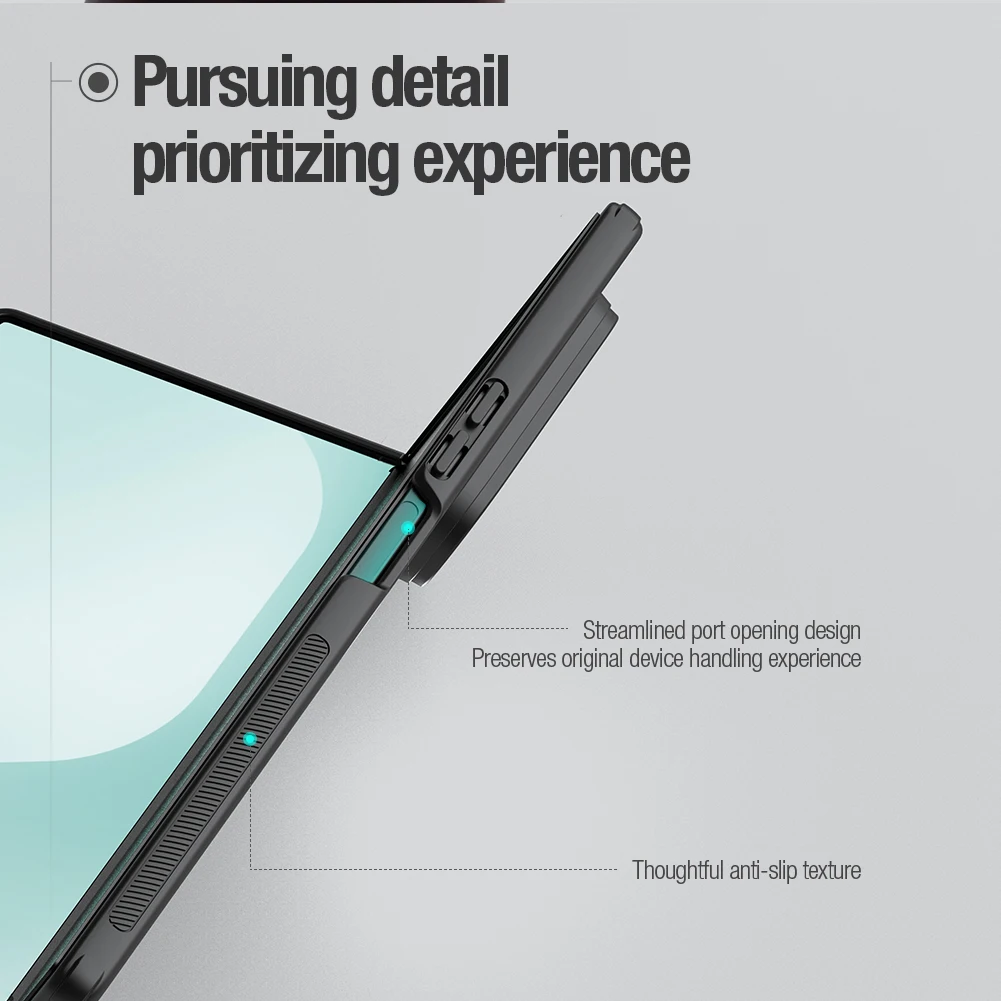 

For Samsung Galaxy Z Fold 7 5G Nillkin Case Soft TPU Hard PC Super Frosted Shield Fold Shockproof Matte Protection Cover Case