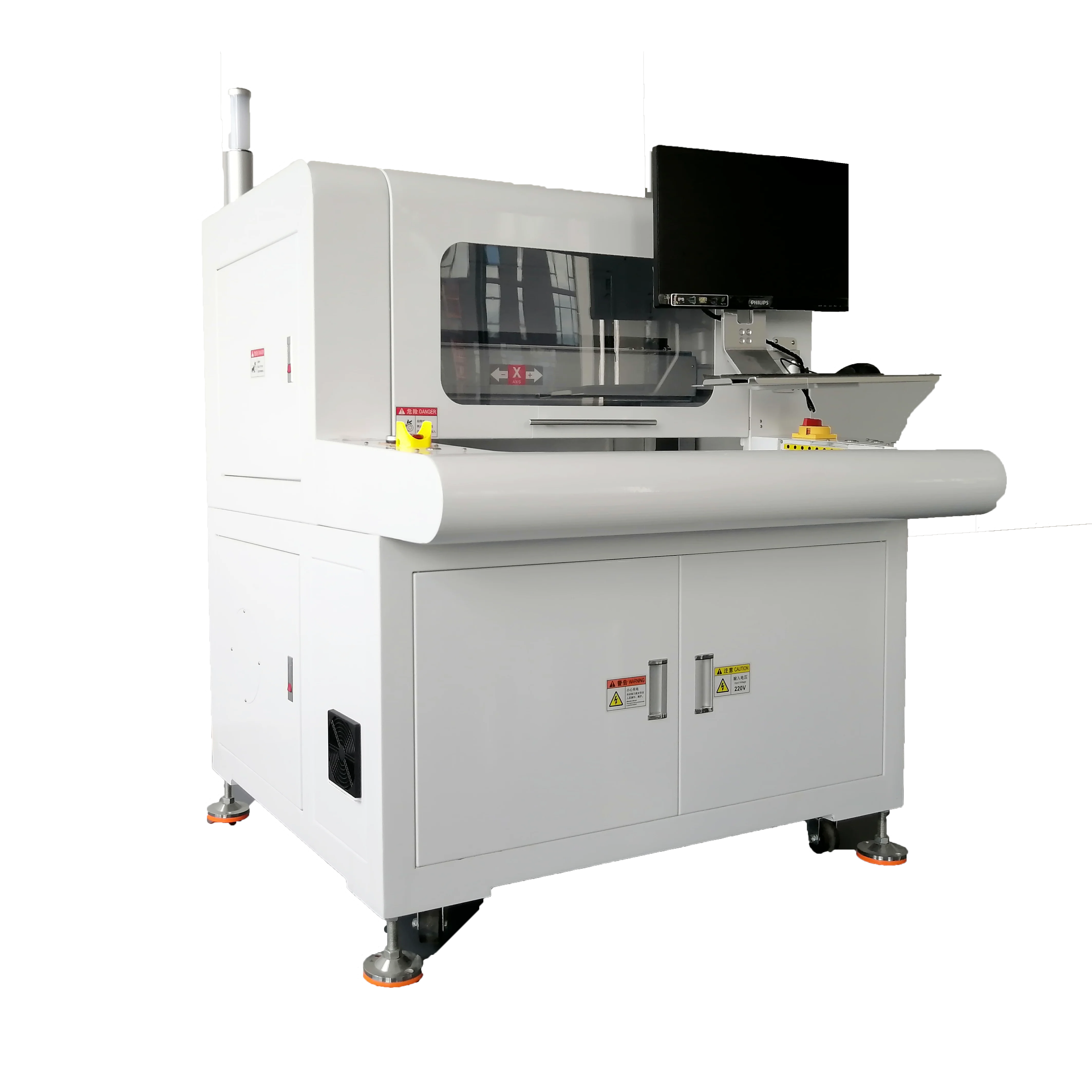 SMT Factory PCB Laser Cutting Production Line Hot Selling PCB Router CMQ360 Pcb Cutting Blade Automatic Machine