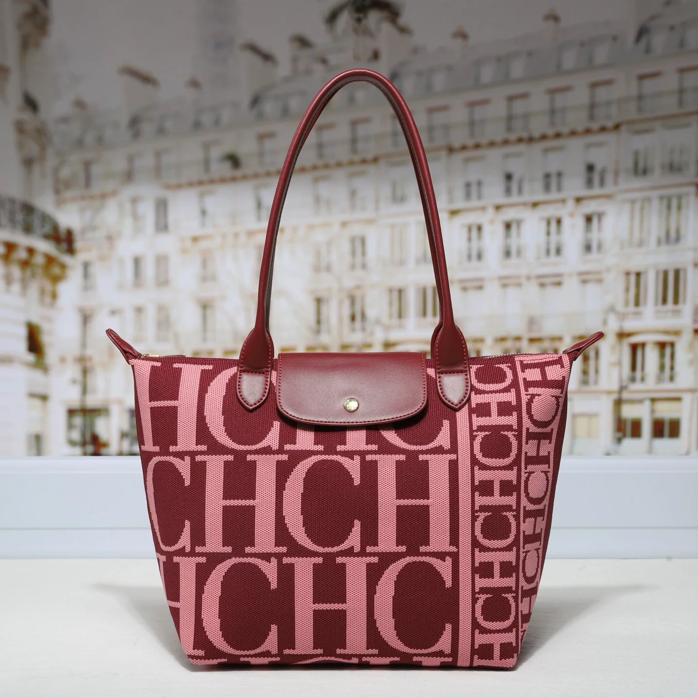 CH Brand Classic Letter Flying Woven Dumpling Bag Trendy Women's 2026 New Lightweight Single Shoulder Commuting Tote Bag