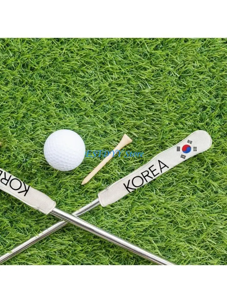 G6DE Flags Pattern Golfs Alignment Cover Case Holder Golfs Club Protector