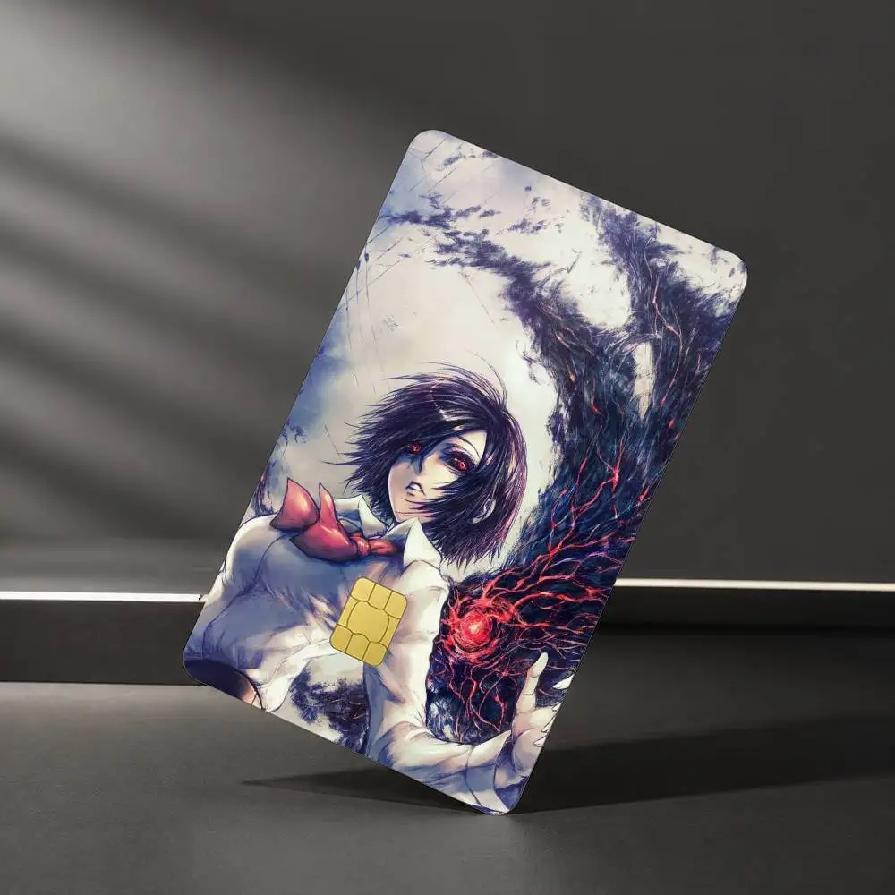 Anime T-Tokyo G-Ghoul Touka Kirishima Sticker Film Tape Skin for Credit Card Debit Card Waterproof Stickers