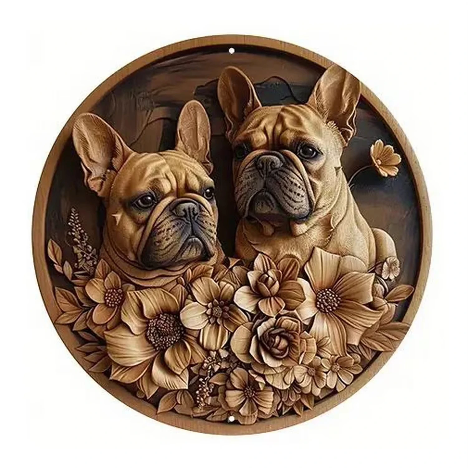 Traditional circular iron signs, multiple wall styles, amusing tin art for home pubs, coffee houses, garages.