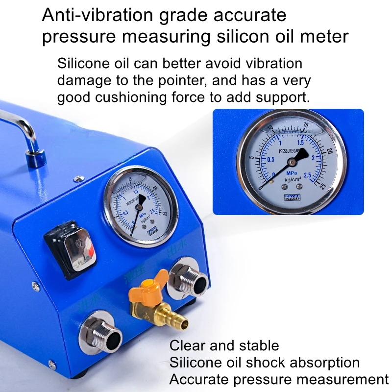 

Portable electric pressure test pump water pressure leak detection water pipe floor heating water bomb cleaning detection