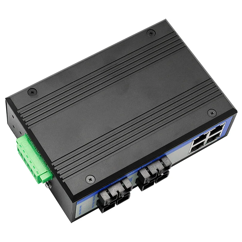 

Высокопроизводительный 4-портовый промышленный Ethernet-коммутатор с RJ45 10/100M и оптоволоконным SC для монтажа на DIN-рейку