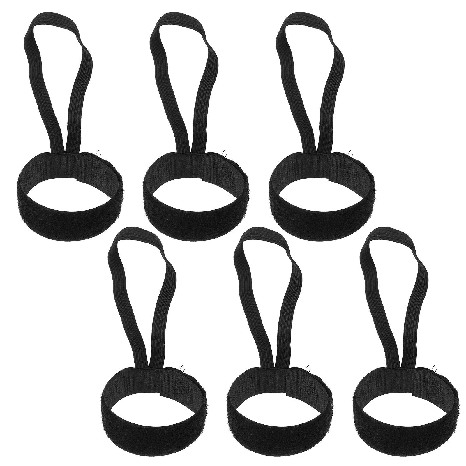 

6 Pcs Wristbands Adjustable Bands Numbered Referee Band Soccer Accessories Referee Accessories Black Fits All