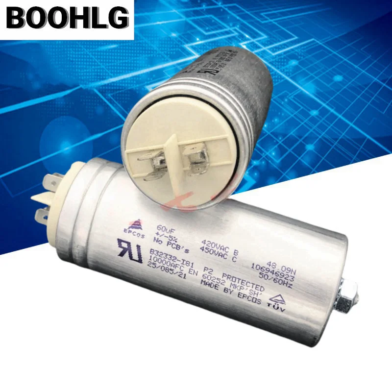 1PCS 450V 60uF EPCOS B32332 450VAC Siemens motor operation starting capacitor