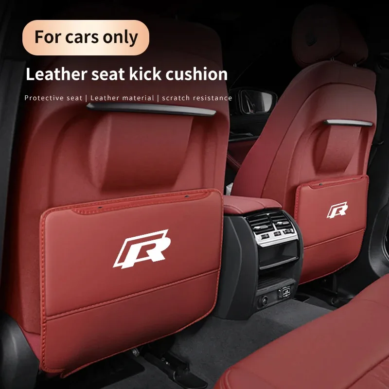 

Car Seat Back Protection Anti-Kick Pad Rear Seat Storage Bag For Volkswagen R GTI Golf Tiguan Passat Touareg Magotan Scirocco CC