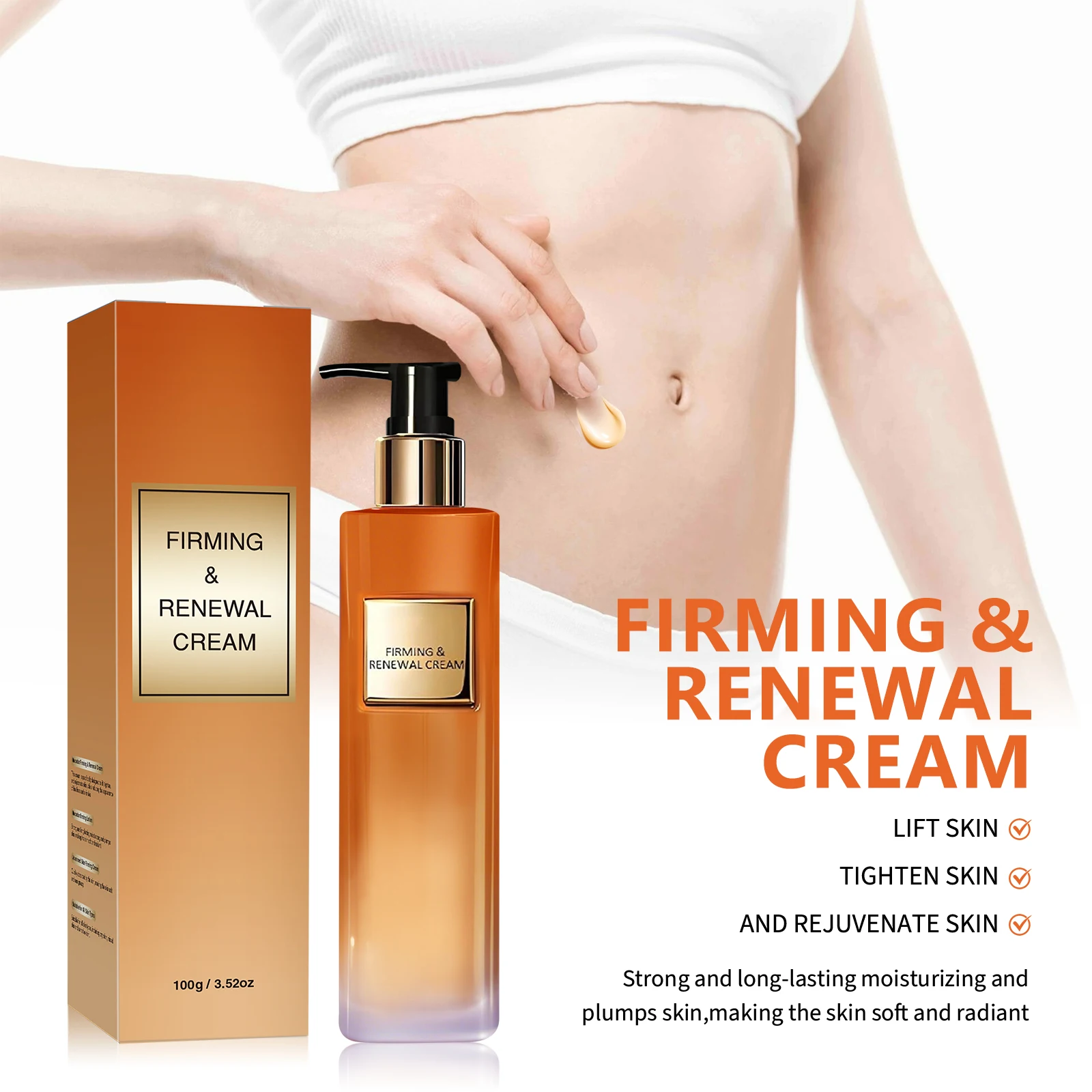 Skin Firming Cream Body Cream Long Lasting Moisturizing Repairing Nourishing Tender Smooth Lift Increase Skin Elasticity Care