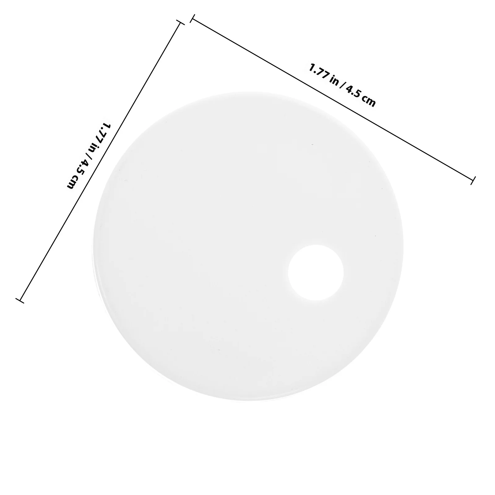 زوج واحد من أغطية مسامير المرحاض، غطاء ديكور بلاستيكي مستدير، توافق عالمي لمسامير وعاء المرحاض، أغطية مسامير مستديرة #4