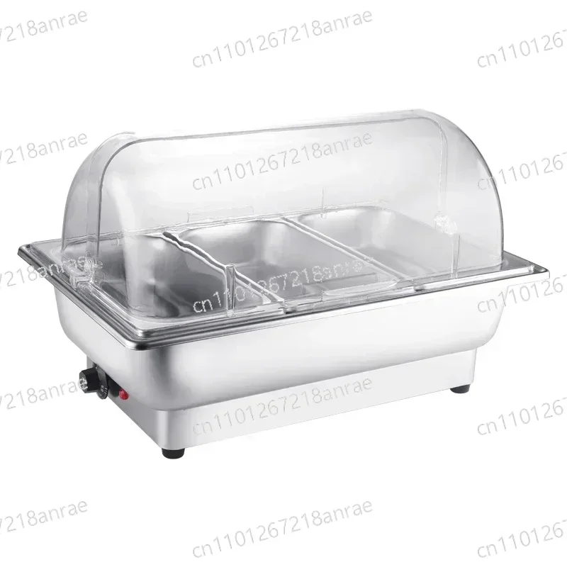 Electric heating buffet stove. Stainless steel. Visible flip cover. Thickened insulation pot. Keep warm.Stylish & practical.