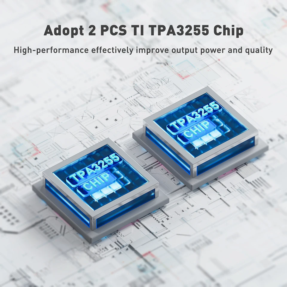 Fosi Audio BT30D PRO Bluetoothサウンドパワーアンプ 2.1チャンネル