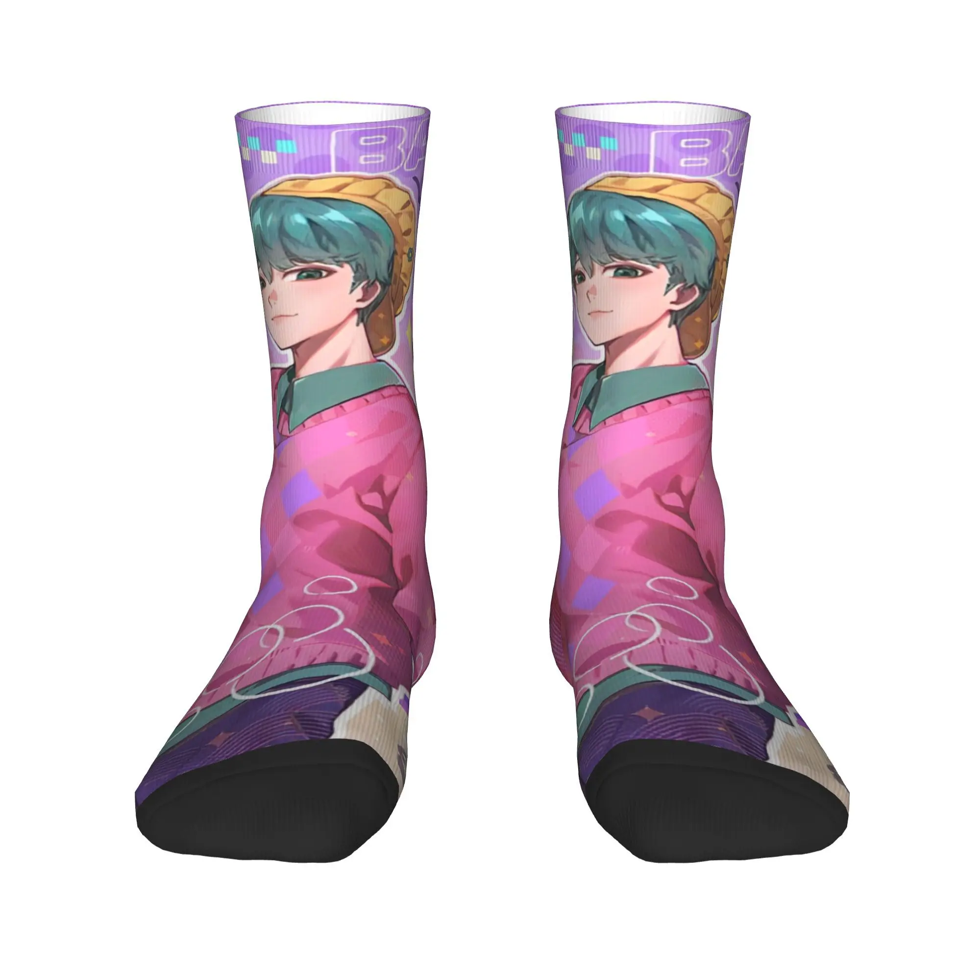 Saja Boys Kpop Demon Hunter ถุงเท้ารูปแบบถุงน่อง Anti SLIP ผู้หญิงผู้ชายถุงเท้าฤดูใบไม้ร่วง VINTAGE วิ่งกีฬาถุงเท้า