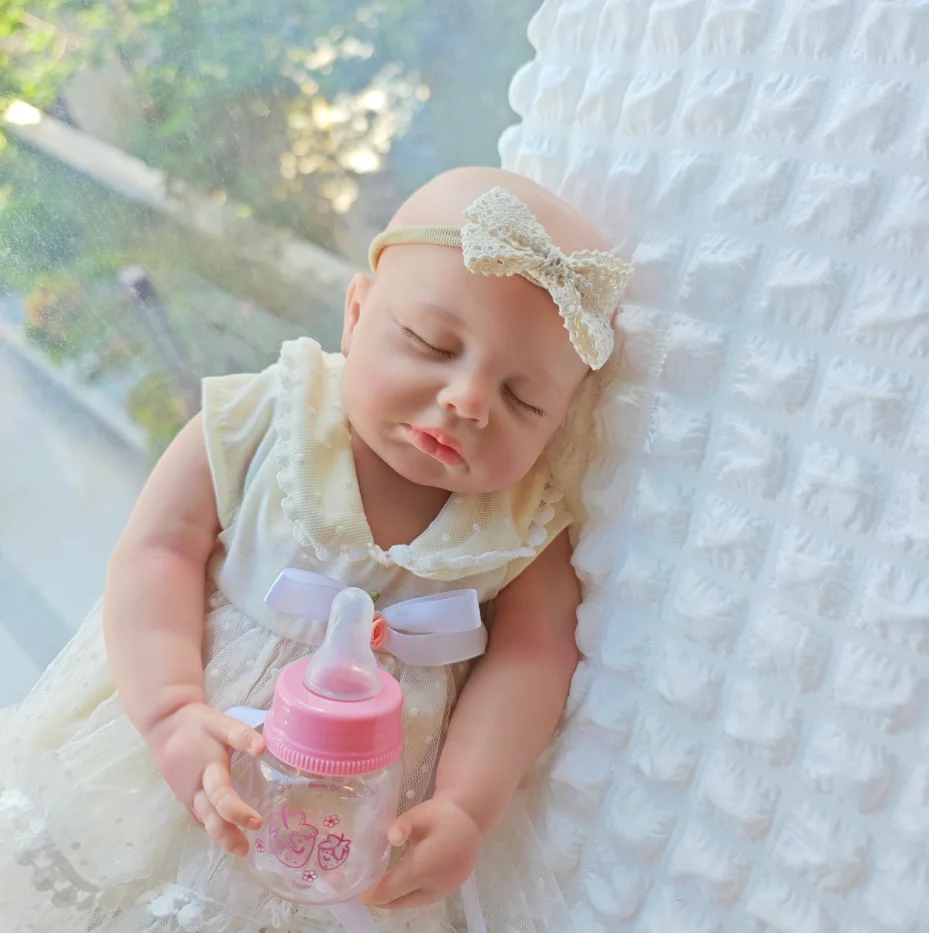 Factory Direct 18 Inch Full Body Solid Silicone Reborn Dolls Toddler Waterproof Handmade Likelike Baby Dolls for Girls