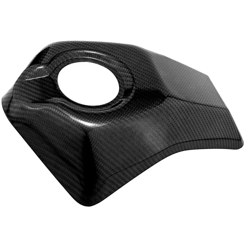 Real Carbon Fiber Fuel Gas Oil Tank Cap Guard Cover For Honda CRF300L Dirt Bikes Motorcycle Gas Shield Replacement Parts