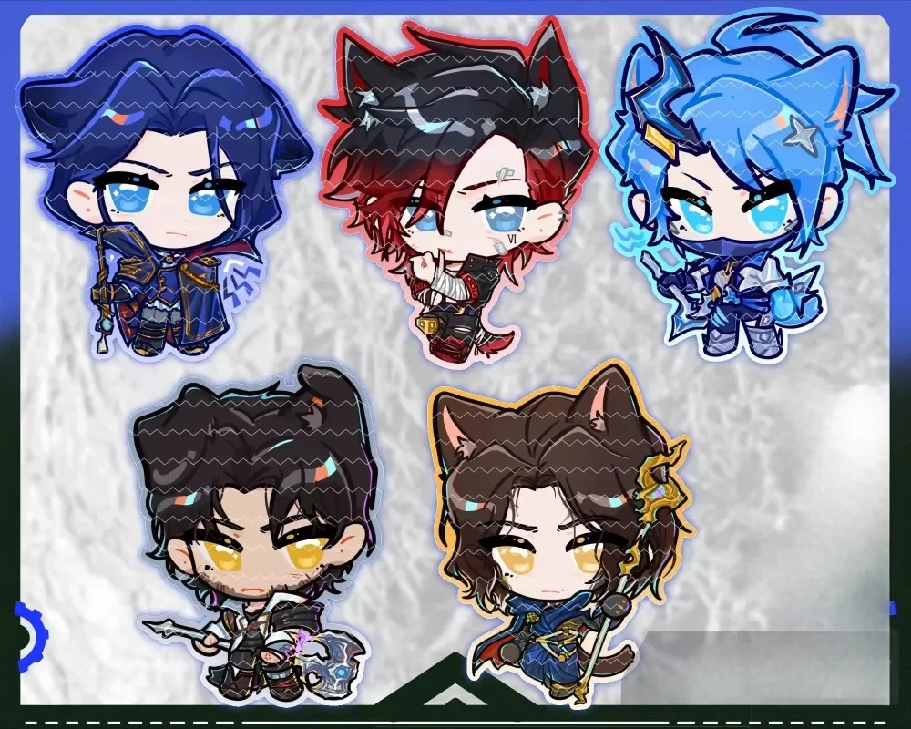 

anime Arcane：League of Legends keychain Jinx Vi key chain bags keyring pendant stand Collection Ornament kids friends gift toys