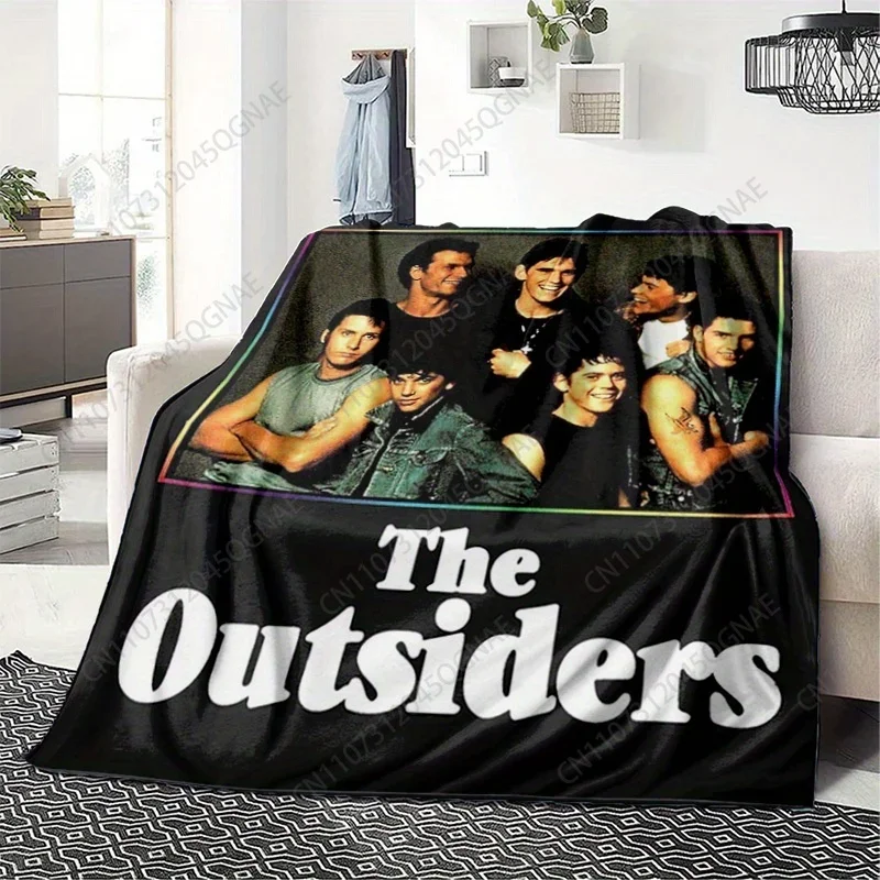 Custom Outsider Themed Ultra-Soft Quilted Flannel Blanket Suitable For Bed, Sofa, Travel & Camping - All-Season With Bright Char