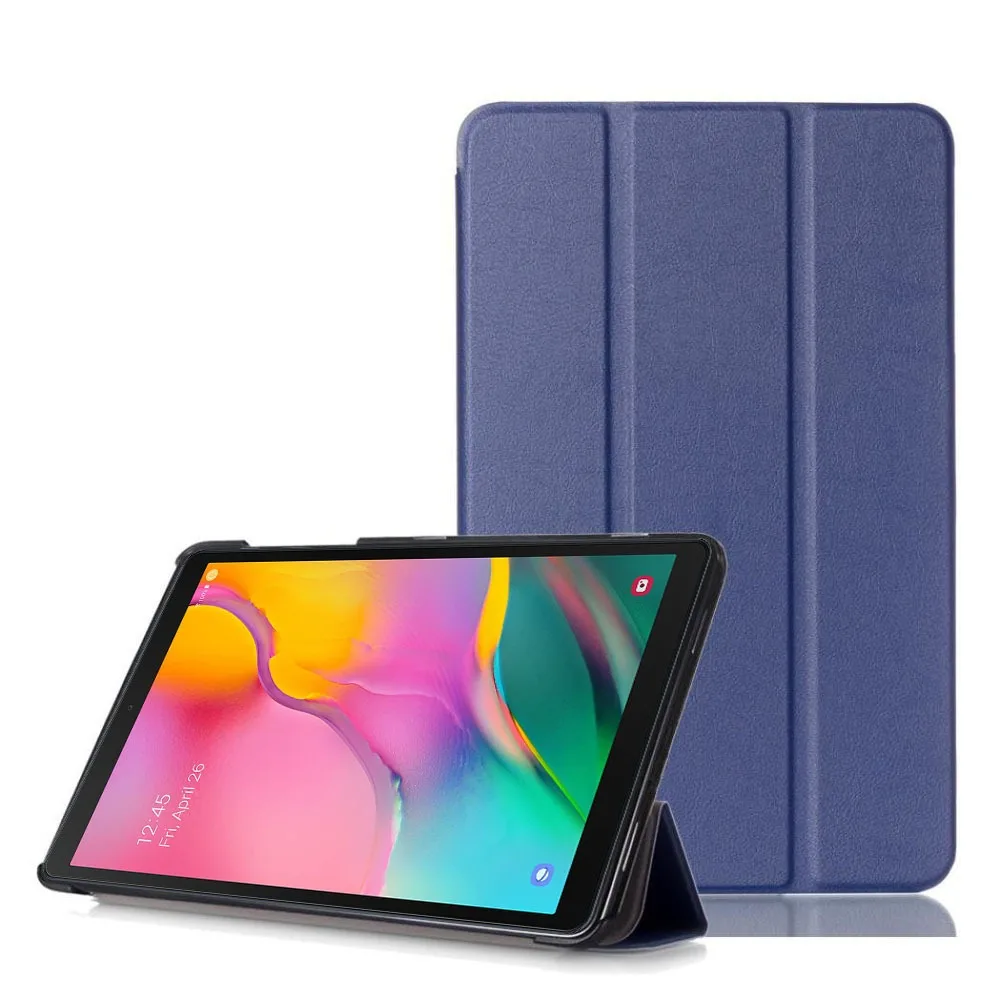 

Suitable for Samsung Tab A 10.1 SM-T510 T515 flat leather case with three fold e-book protective case