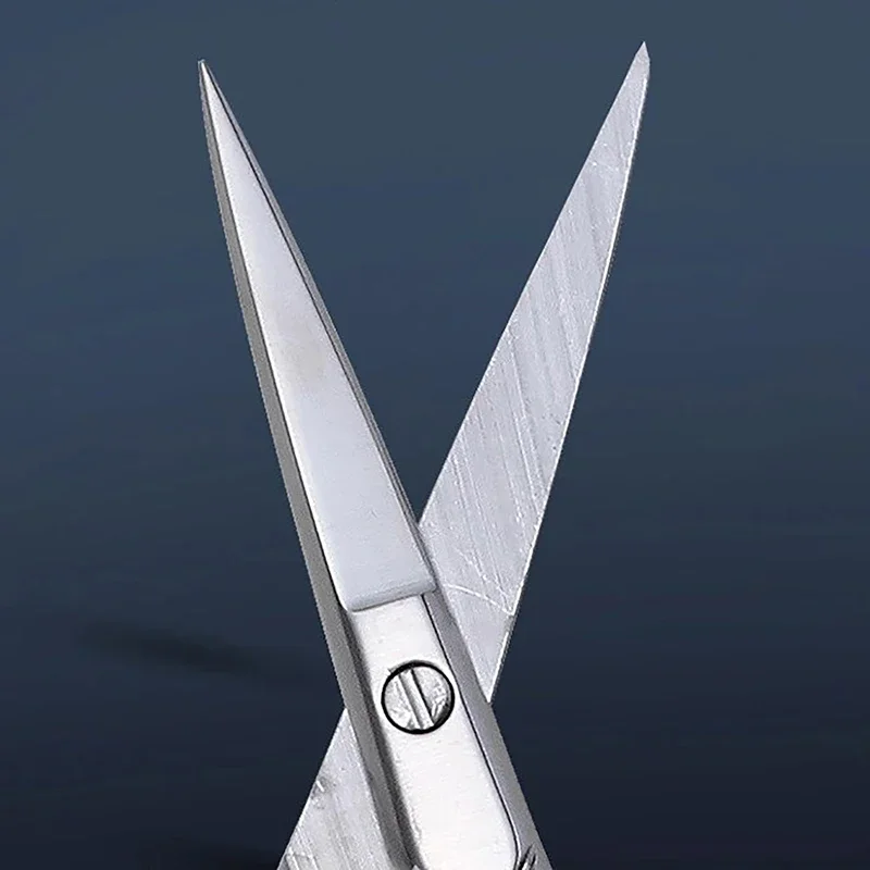 1 個ステンレス鋼小さなメイクグルーミングはさみ眉毛マニキュア爪キューティクルひげと口ひげトリマー鼻毛ツール