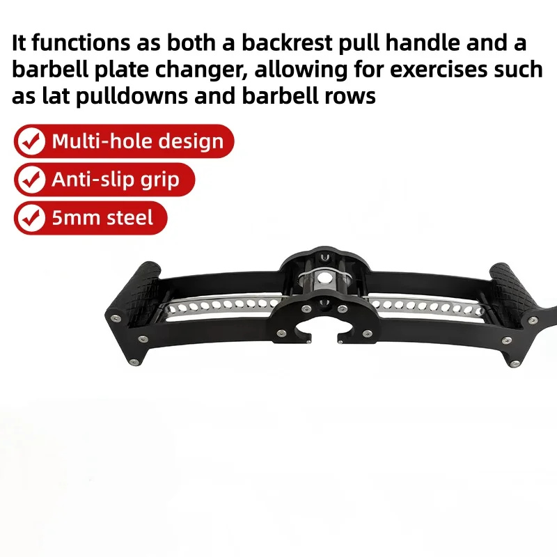 Gym Fitness Accessories Multifunctional Barbell Converter with High Pull Low Pull Handles and Rowing Handle Function