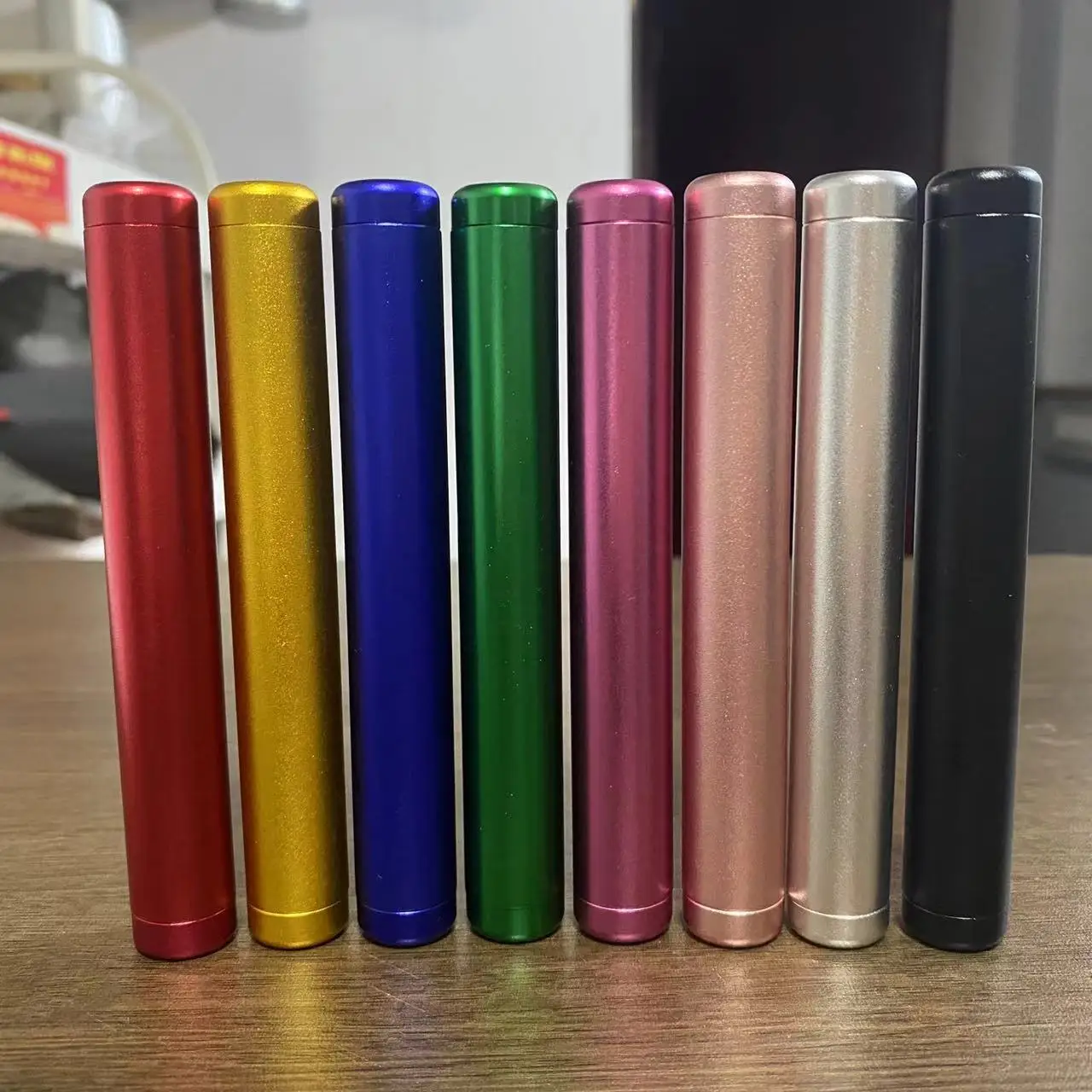 Portable Dispenser Aluminum Cigar Airtight Container Travel Storage Cigarette Holder Smell Proof Waterproof Smoking Accessories