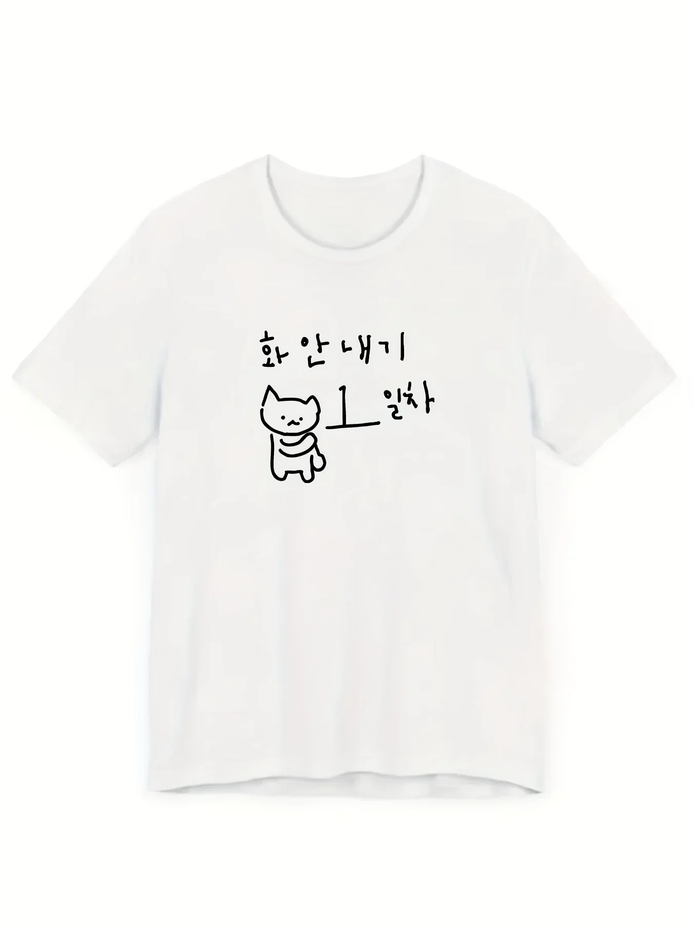 Graphic Tshirt Fun Korean Style Black Short Women's Fashion Trend Tops Breathable Harajuku Short Sleeve Casual Aesthetic Clothes