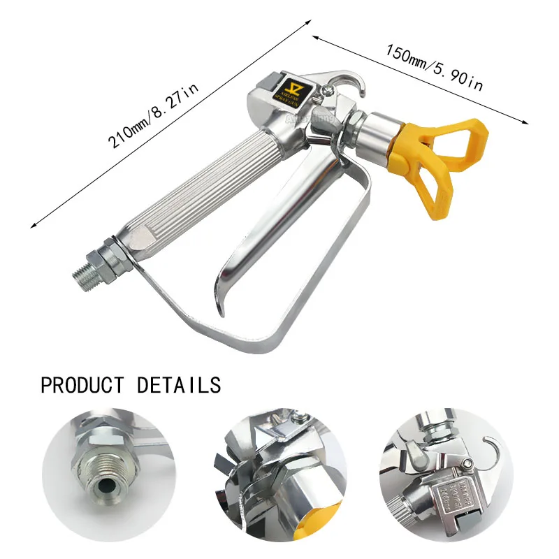 3600 PSI Airless Paint Spray Gun High Quality Tungsten Steel Spraying With Nozzle Guard Paint Sprayers Spray Tip Accessories