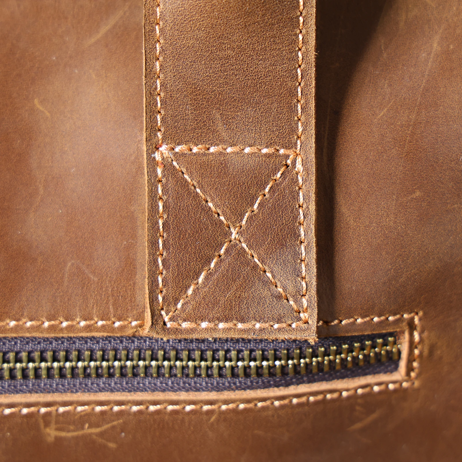 S.WORKER Vintage Echtleder Herren-Aktentasche 14" Laptop-Tasche Crazy Horse Leder Messenger-Handtasche Rindsleder Geschenkidee für Männer – Detail 32